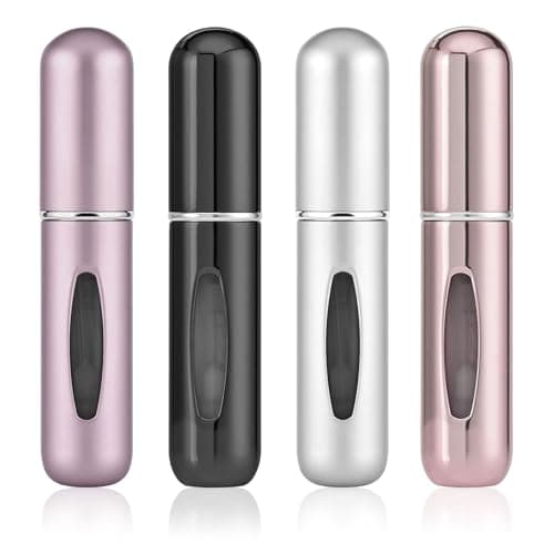 MBSIVSA 4PCS Travel Perfume Bottle, 5ML Mini Perfume Bottle, Perfume Atomiser for Travel Holiday, Outdoor Activities