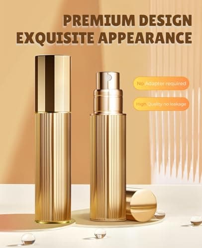 BRARIOS Perfume Atomiser Refillable, Travel Size Portable Atomiser Spray,Mini Empty Perfume Bottle,Leak Proof Cologne Dispenser for Women and Men,5ml(Red) — view 2