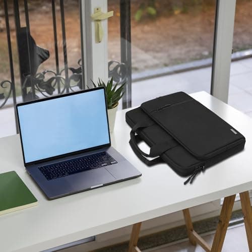 TECOOL 15.6 16 Inch Laptop Bag, 360 Protective Case Sleeve Messenger Bag — view 3