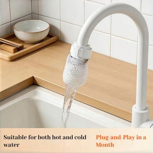 Splash-Proof Cotton Filter Bag For Taps, Faucet Filter Cotton Bag, Captures Rust Sediment Scale,Ultra-Fine 1000-Mesh Filtration Technology Designed, For Home Dorm Travel Outdoor Well Use — view 4