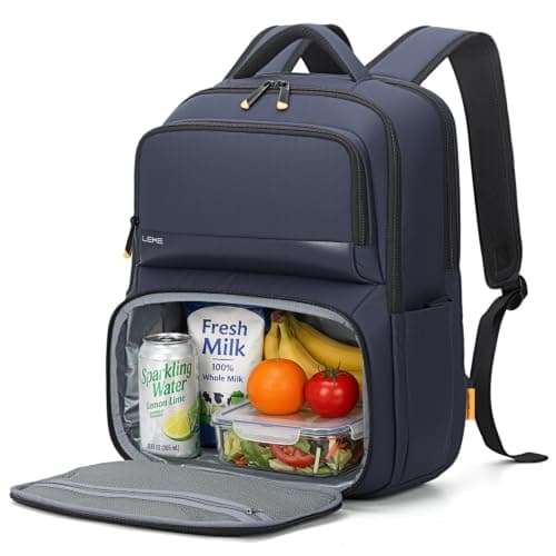 Lekespring Laptop Backpack with Lunch Compartment