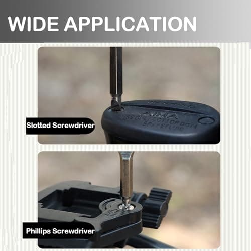 Pinpulux 4Pcs Mini Screwdriver Keychain, Portable Multifunction Repair Tool Driver Keychain Set Screwdriver Mini Key Shape Travel Kits Flathead Phillips Black and Silver Repair Tool with Key Ring — view 4