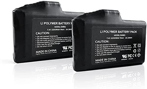 SNOW DEER Heated Gloves Heated Socks Rechargeable Lithium Polymer Batteries 7.4V 2200MAH