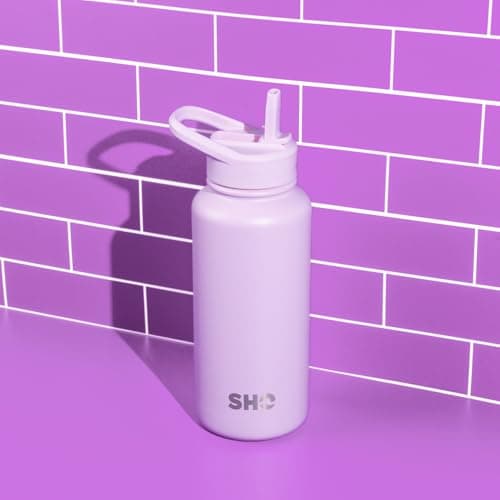 SHO Guzzler Insulated Stainless Steel Water Bottle (Pale Lavender, 950ml) — view 2