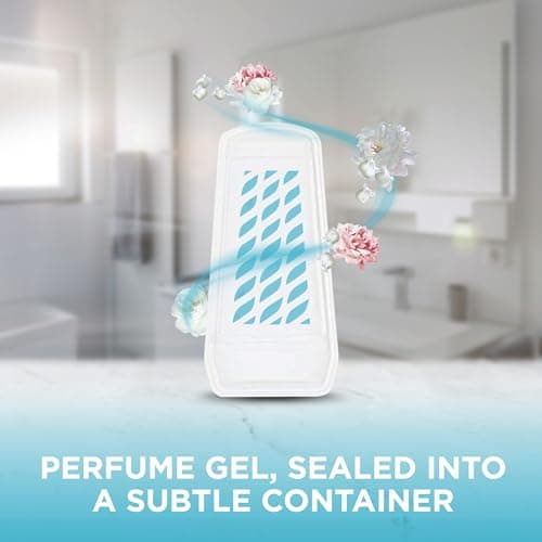 Glade Solid Gel Air Freshener, Odour Eliminator for Home & Bathroom, Clean Linen, Pack of 8 (8 x 150g) — view 2
