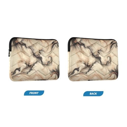 xigua Champagne Gold Marble Laptop Sleeve 15-16 Inch Laptop Sleeve Bag, Shockproof Laptop Case Tablet Liner Pouch — view 2