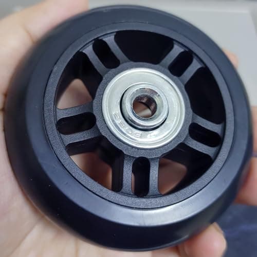 Luggage Suitcase Replacement Wheels Diameter 2 3/4 inch Wear-Resistant Mute Suitcase Luggage Replacement Wheels Rubber Swivel Caster Wheels Repair Kits 4 Wheels (70mm*18mm) — view 6