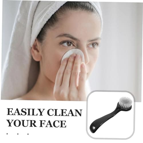 HAPINARY Facial Cleansing Brush Set with Soft Nylon Wool Bristles 3pcs and Pvc Handle Effective Makeup Removal and Exfoliating Face Wash Tool for Women for Travel and Daily Skincare — view 6