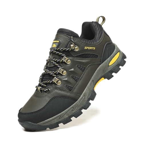 Men's Women's Lightweight Waterproof Anti-Slip Hiking Shoes Travel Camping Shoes Walking Shoes Four Seasons Green 7 UK — view 3