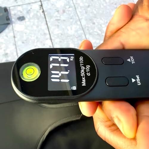 Digital Travel Scale 50kg Portable Handheld Luggage Weigher with Tare Auto Lock Overload Alert Lightweight Accurate Suitcase Scale for Airport and Holiday by JB Travel World — view 4