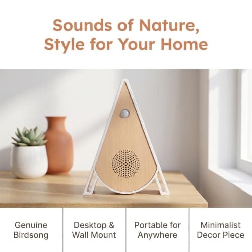 Bird Noise Maker Motion Activated Portable Wooden Speaker for Home — view 3