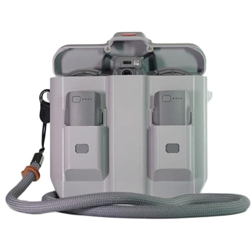 Storage Box Case for DJI Neo 2 3D Printed Protective Carrying Case, Anti-Pressure Hard Case with Magnetic Lid and 2 Battery Compartments Portable for NEO2 Drone Protection Accessories