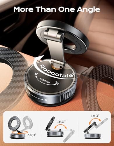 Mohard 2026 Magnetic Phone Holder for Cars, [Nano Gel+Vacuum Suction] — view 4