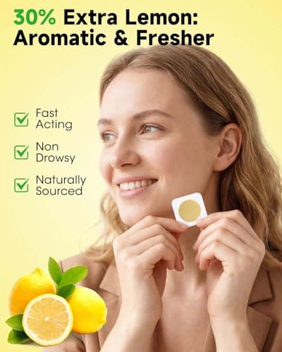 MQ Motion Sickness Patches, 28 Pcs Lemon Flavor Travel Sickness Patches Non Drowsy Anti Nausea Patches Sea Sickness Patches for Cruise, Car, Plane — view 2