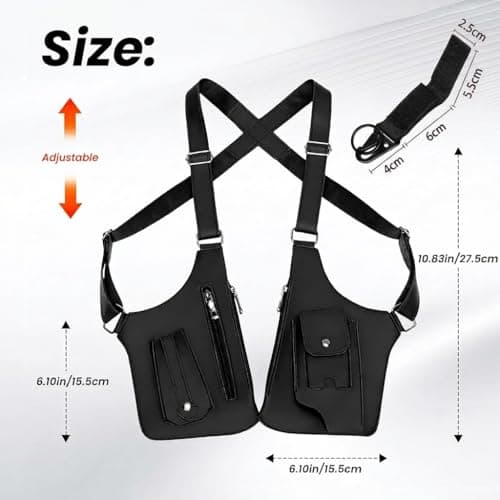 Faux Leather Underarm Bag, Magnetic Anti-Pickpocket Crossbody Bag — view 5