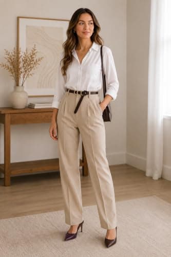 es-uk Women's Skinny Waist Belt, Thin Leather Dress Belt with Gold Triple Ring Buckle, Adjustable Fashion Belt for Dresses, Jeans, Trousers, Blazer & Coat (2601 - Chocolate Brown) — view 2