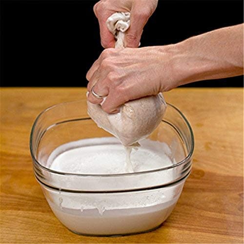 2 Pcs Pro Quality Nut Milk Bag - Big 10"X12" Commercial Grade - Reusable Almond Milk Bag & All Purpose Food Strainer - Fine Mesh Nylon Cheesecloth & Cold Brew Coffee Filter — view 3