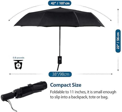 SY COMPACT Travel Umbrella Windproof Automatic Unbreakable UV Protection — view 3