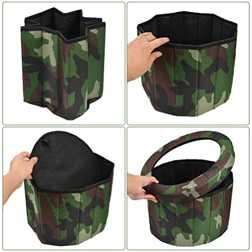 N/A 1 Set Portable Folding Toilet Camping Toilet Outdoor Toilet,Max. Load 150kg,Holiday Toilet Fishing Toilet Car Toilet Folding Stool for Camping,Hiking,Long Distance Travel,Traffic Jams,Festive — view 5