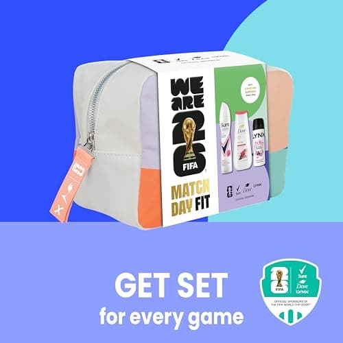 Dove, Lynx, Sure Washbag for Her Gift Set with an advanced anti-perspirant, body wash, body spray & a limited edition wash bag Match Day Fit for her 3 pc — view 4