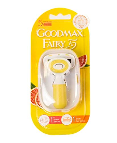Goodmax Fairy Mini Lady Razor for Women - Travel Size with Case - 5 Nano Blade - Moisture Bar Strip Dual Lubrication — view 2