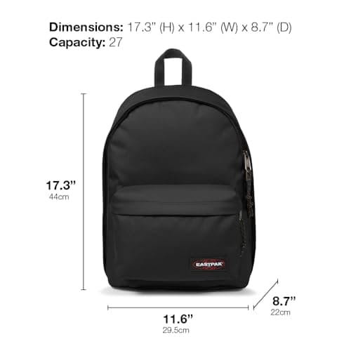 EASTPAK Out of Office Backpack 27L (44 x 29.5 x 22 cm), Laptop Backpack 13-15", Durable Water-Resistant School & Work Daypack with Padded Straps - WINE BURGUNDY — view 5
