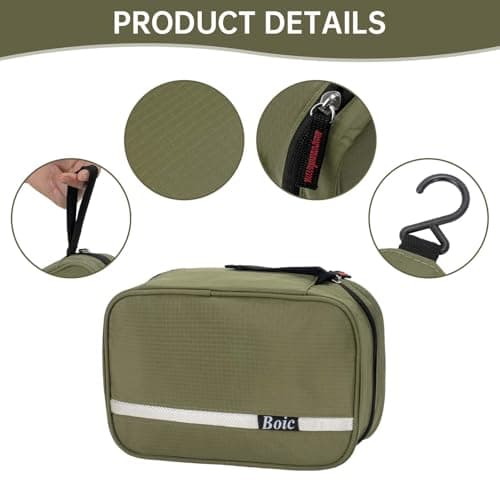 Boic Hanging Toiletry Bags, Wash Bags for Men, Travel Toiletries Bag Men — view 2
