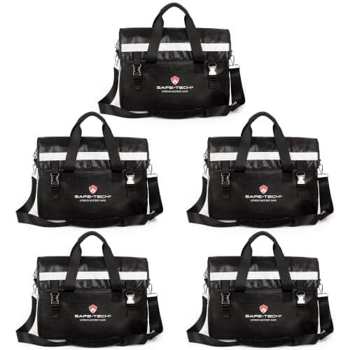 5 Pack SAFE-TECH 16.4" Fireproof Waterproof Document Safe Bag