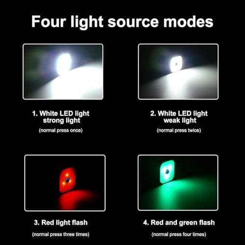 Small Headlamp - Rechargeable , Headlamp for Walking Dogs | Portable Head Light, Running Headlamp for Hiking, Travel, Camping and Others — view 6
