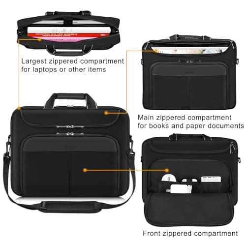 Alfheim 17-17.3 Inch Waterproof Laptop Briefcase — view 4