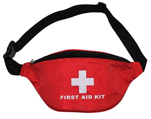 Aranticy First Aid Bag Waist Pack, Empty First Aid Kit Survival Fanny Pack Emergency Medical Hip Waist Bag Pouch Rescue Purse Pocket Pills Drugs Package Container Organizer for Travel Home Outdoor