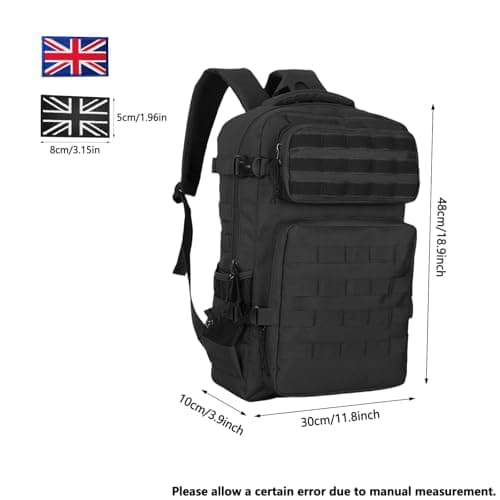 Lesbyit 36L Waterproof Hiking Backpack Tactical Military Backpack — view 4