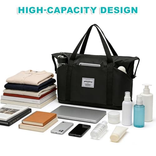 Travel Bag as Hand Luggage, Large 42L Weekender Bag with Laptop Compartment — view 4