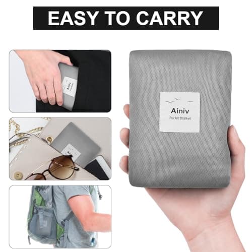 Ainiv Picnic Blanket, Mini Pocket Beach Mat 200 x 210 cm (5-8 People) — view 5