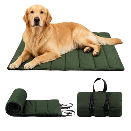 TranRantic Portable Dog Blanket 110×68 cm, Foldable Waterproof Dog Bed Mat