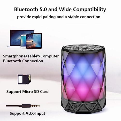LFS Portable Bluetooth Speaker with Lights, TWS Stereo Pairing — view 5