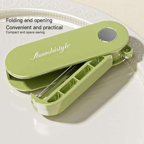Household Folding Storage Paring Peeler, Portable Compact Size Kitchen Multi-Function Paring Knife Sharp Stainless Steel Blade Scraper Knife Suitable for Camping Picnics and Travel (Yellow) — view 5