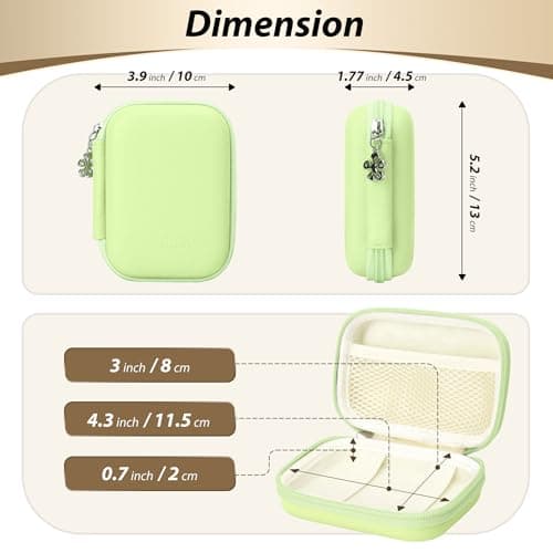 Linpr Digital Camera Case for Kodak PIXPRO FZ45/FZ55/IXNAIQY, Mint Green — view 2