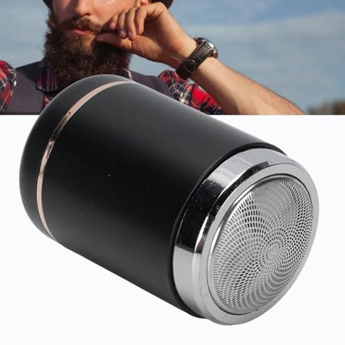 Zunate Mini Beard Trimmer USB Rechargeable, Portable Electric Beard Clipper for Men, Travel Grooming Kit with Anti Pinch Technology, Powerful Motor, Detachable Blades, Easy to Clean — view 4
