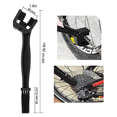 Oumers 8pcs Bike Cleaning Brush Kit, Chain Cleaner Multi Tool Bicycle Maintenance Accessories for Motorbike Chain/Tire/Sprocket Cycling Corner Stain Dirt Clean — view 4
