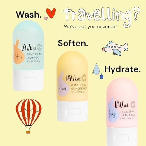 Lav Kids Body & Hair Travel Set (Yellow) — view 3