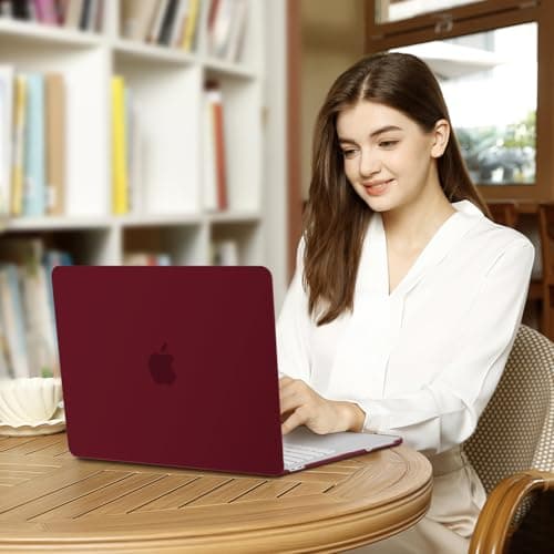 MOSISO Compatible with MacBook Neo Case 13 inch 2026, Burgundy — view 5