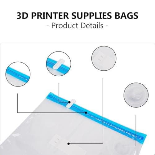HOOTNEE Vacuum Compression Storage Bags Set with Pump, Nylon Carbon Fiber Material, 5 Reusable Space Saver Bags with 2 Sealing Clips and 5 Desiccants, Dustproof Organizer for Travel and — view 3