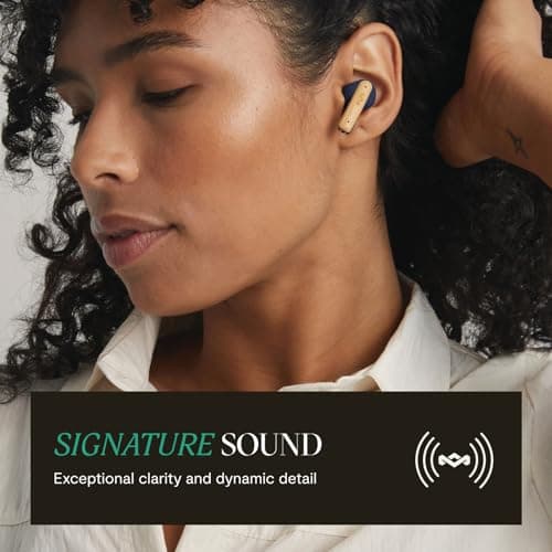 House of Marley Little Bird True Wireless Bluetooth Earbuds - IPX4, Blue — view 4
