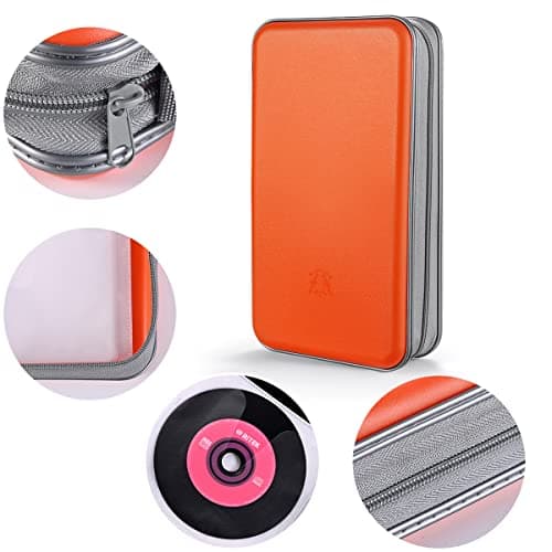 LIOVODE DVD Case, 96 Capacity CD Case Holder Organizer Disc Wallet for Car — view 3