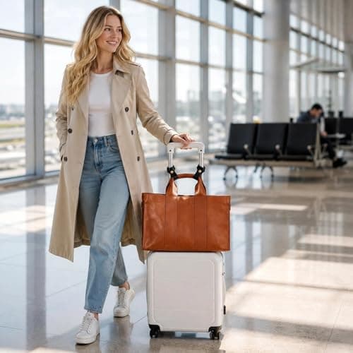 RSYHVG 2 Pack Luggage Connector Straps, Adjustable Add a Bag Suitcase Belt, Durable PU Leather Travel Luggage Straps for Business Trip, Hiking & Daily Use — view 5