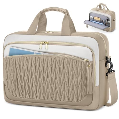 RAINSMORE 17.3 Inch Laptop Bag for Women Work Bag Large Briefcase
