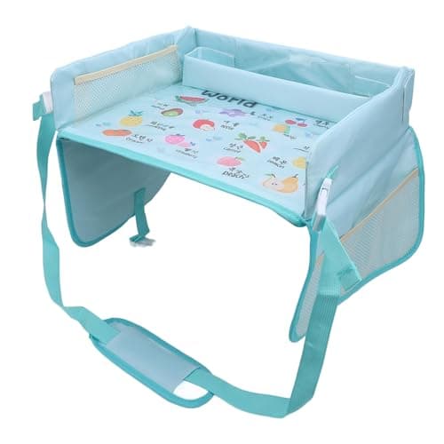 VGEBY Kids Travel Tray for Car, Foldable Lap Desk Organizer for Toddlers