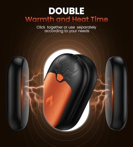 Hand Warmers Rechargeable, 2 Pack Magnetic Electric Hand Warmer 24h Warmth — view 5