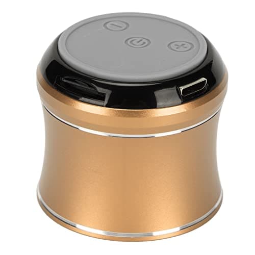 Acouto Speaker IP67 Auto Connect Portable Speaker with Bass for Shower Room Bike Car Gold All Bluetooth Connec SpeakerMini SpeakerBluetooth Small SpeakerMini SpeakerPortable (Gold) — view 4